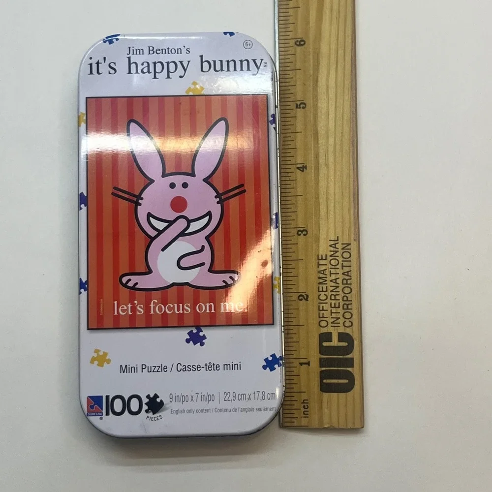 Jim Benton's It's Happy Bunny mini  collectible‎ metal tin